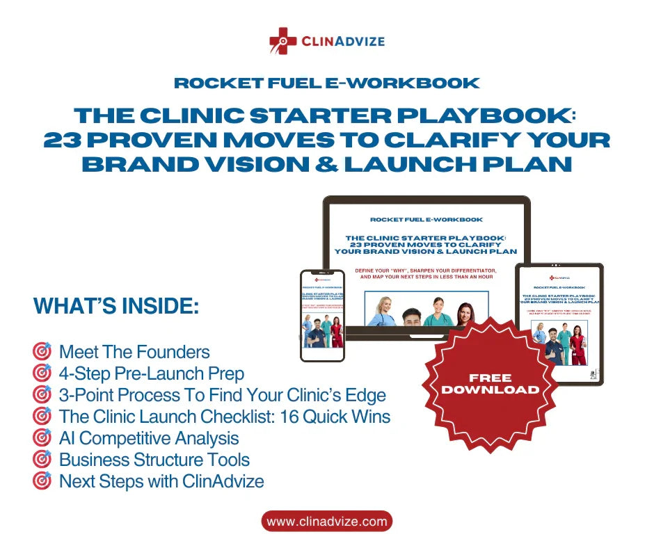 Rocket_Fuel_E-Workbook_The_Clinic_Starter_Playbook_Mockup_V4 - ClinAdvize